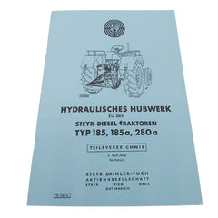 Steyr 185, 185a, 280a, Hubwerk, Ersatzteilkatalog