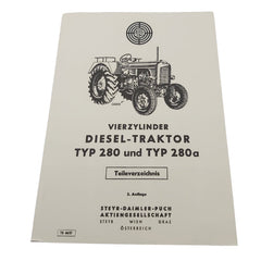 Steyr 280 und 280a, 4-Zylinder, Ersatzteilkatalog