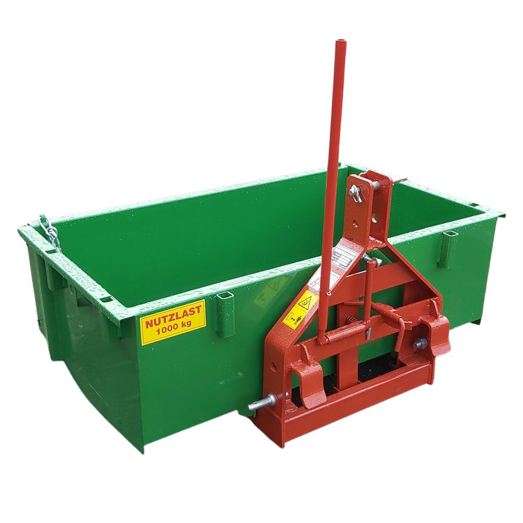 Kippmulde M80-Oststeirer Grün-Rot  140 x 80 x 40 cm