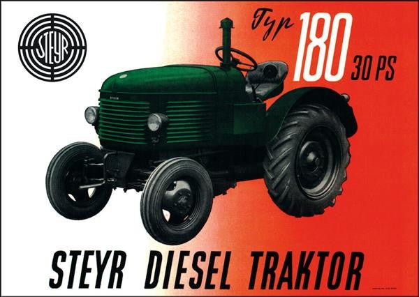 180 Traktor Poster