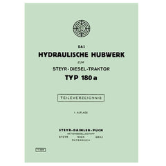 180a Hydraulisches Hubwerk Ersatzteilkatalog
