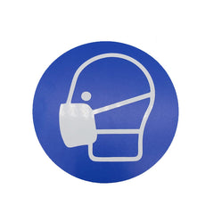 Aufkleber: Maske benutzen