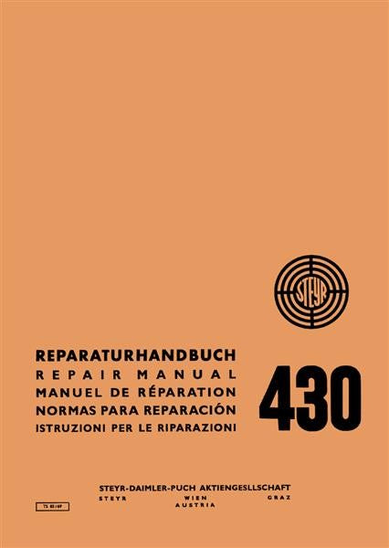 430 Traktor Reparaturanleitung