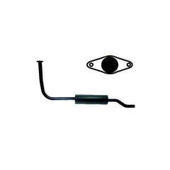 T180a, N182/a Auspufftopf schwarz lackiert