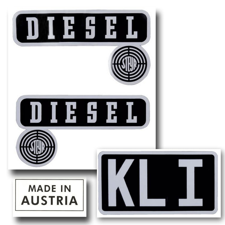 Steyr T80 Aufkleber-Set zu Motorhaube