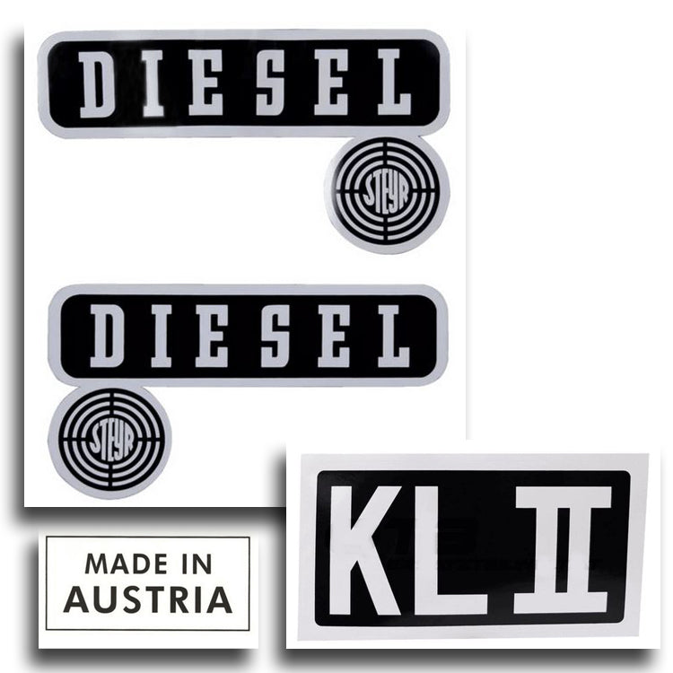 Steyr T84 Aufkleber-Set zu Motorhaube