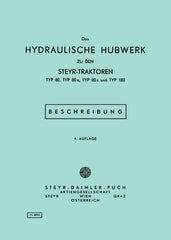 80 80a 80s 180 Hydraulisches Hubwerk Betriebsanleitung