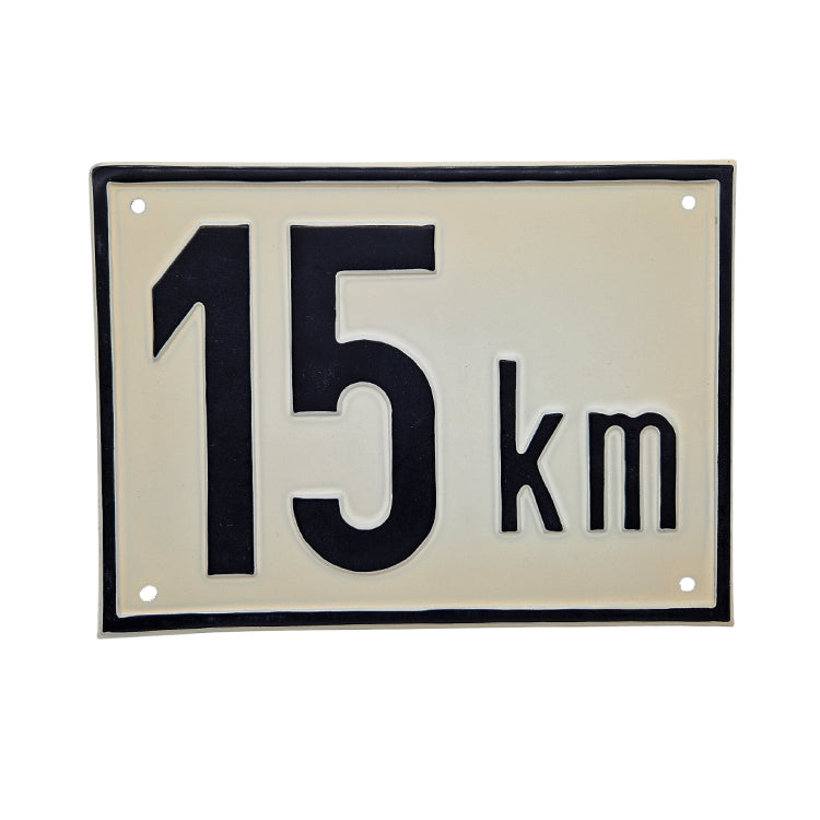 Beschränkungstafel 15 km/h