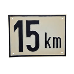 Beschränkungstafel 15 km/h
