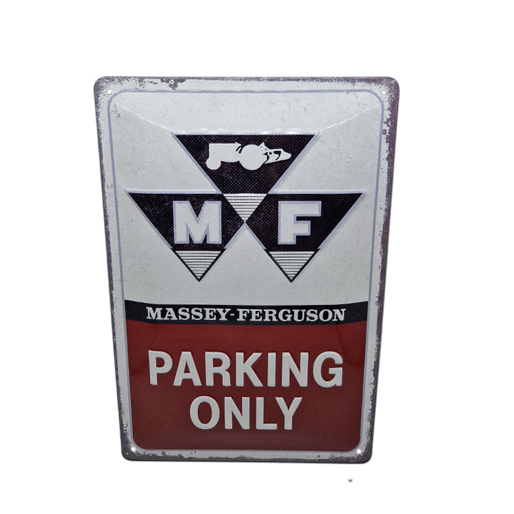 Blechschild - Massey Ferguson Parking only