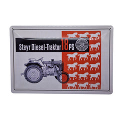 Blechschild - Steyr 84 mit 18 PS