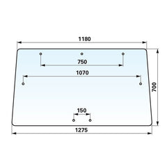 Frontscheibe klar zu Fritzmeier 520786