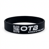 OTB Silikonarmband Schwarz mit Logo