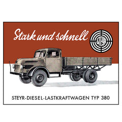 Poster Steyr 380 Lastkraftwagen Vorderseite