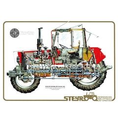 Poster Steyr 8150 Traktor 50 x 70 cm Vorderseite