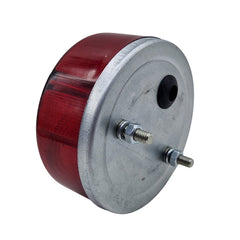 Hella Brems und Schlussleuchte rot/rot Rund 80mm ohne Kennzeichen Seitenansicht