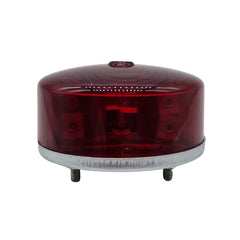 Hella Brems und Schlussleuchte rot/rot Rund 80mm ohne Kennzeichen Seitenansicht