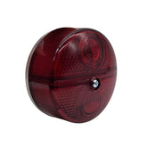 Hella Brems und Schlussleuchte rot/rot Rund 80mm ohne Kennzeichen