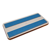 Rückstrahler Orange eckig geklebt – 94x44mm ansicht von hinten