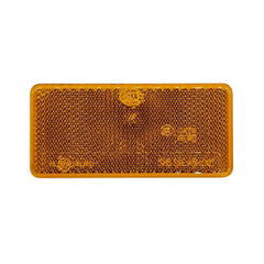 Rückstrahler Orange eckig geklebt – 94x44mm