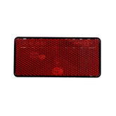 Rückstrahler Rot eckig geklebt – 94x44mm