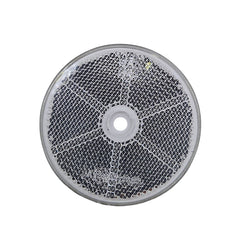 Rückstrahler Weiß Ø60mm geschraubt Vorderseite