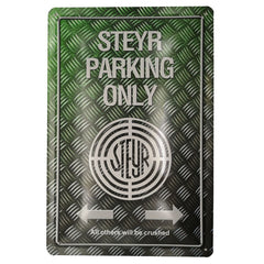 Tin sign - STEYR PARKING ONLY
