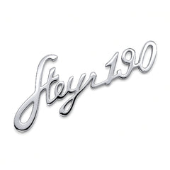 Steyr 190 Schriftzug für Steyr T190 – verchromt
