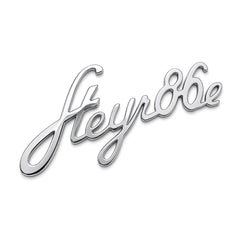Steyr 86e Schriftzug für Kühlergrill – Premium, Messing verchromt