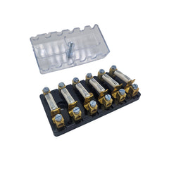 Sicherungsdose 6-polig durchsichtig offen