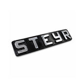 Steyr Zeichen Emblem Premium Schwarz 108mm T80 & T180 – Messing vernickelt & verchromt