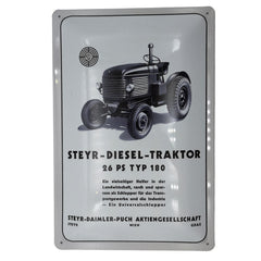 Blechschild - Steyr 180, 26PS