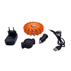 LED-Blitzleuchte mit Batterie mit Zubehör