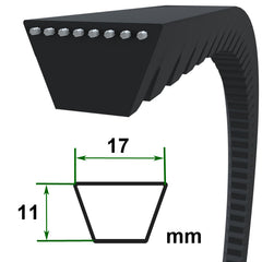 Cinghia trapezoidale B 17x1180 LI
