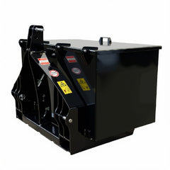 Traktor Heckbox / Forstkiste 120x60x60 cm in Schwarz RAL 9005 für Front- und Heckhydraulik Kat. I und II