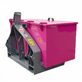 Traktor Heckbox / Forstkiste 120x60x60 cm in Pink RAL 4010 für Front- und Heckhydraulik Kat. I und II