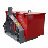 Traktor Heckbox / Forstkiste 120x60x60 cm in Rot RAL 3000 für Front- und Heckhydraulik Kat. I und II