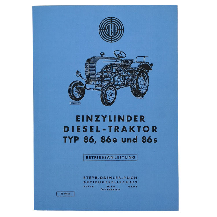 Steyr 86, 86e, 86s Betriebsanleitung