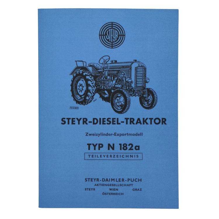 Steyr N 182a, 2 cilindri, catalogo ricambi export