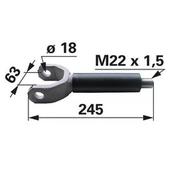 Hubgabel