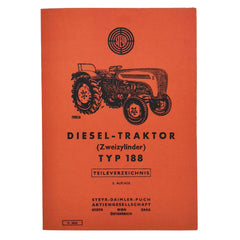 Steyr Dieseltraktor, Typ 188, 2-Zylinder, Ersatzteilkatalog