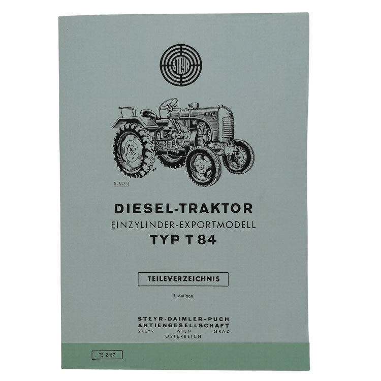 Steyr T84, parts list