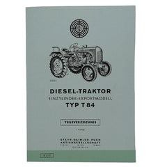 Steyr T84, parts list