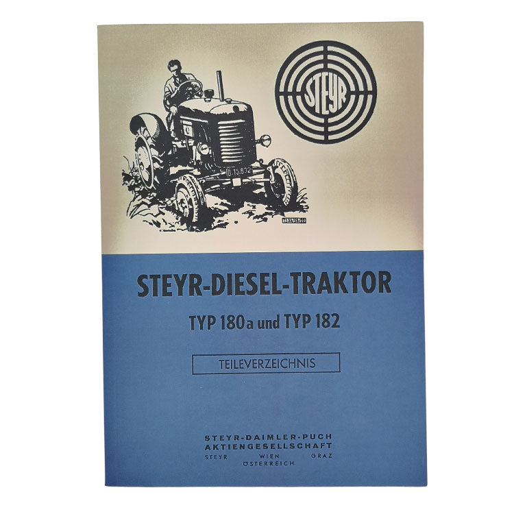 Steyr 180a, 182, 2-cylinder, spare parts catalog