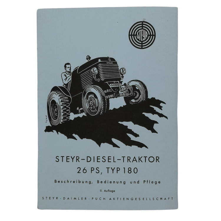 Steyr 180, 2-cylinder, short-nosed, 26 HP operating instructions