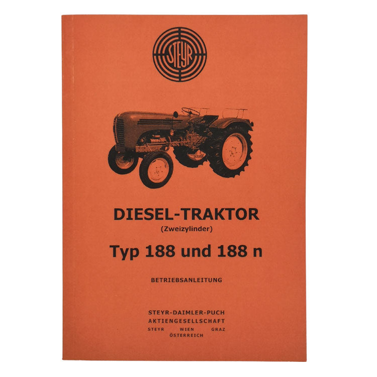 Steyr 188 e 188n, 2 cilindri, istruzioni per l'uso