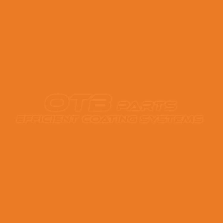 JCB Fast Trac Orange RAL 2011 Farbton – Lackmuster OTB Efficient Coating Systems