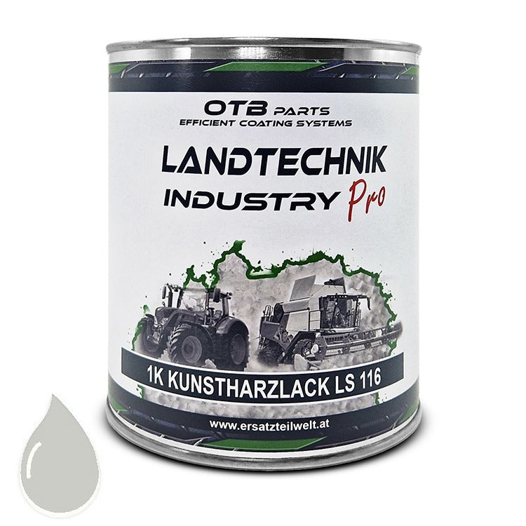 O&K Grau neu RAL 7035 Kunstharzlack 1kg – OTB Landtechnik Lack für O&K-Baumaschinen