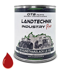 Bergmann Rot LM 3276 Kunstharzlack 1kg – OTB Landtechnik Lack für Bergmann-Anhänger und Streuer