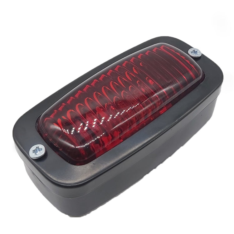Red taillight without license plate light